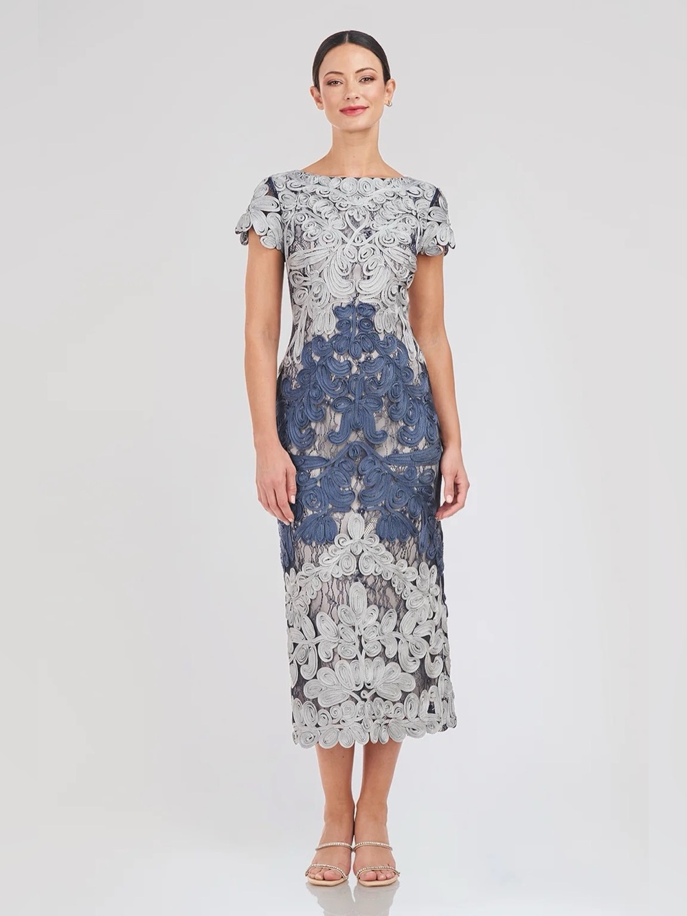 JS Collections Jackie Soutache Midi Dress